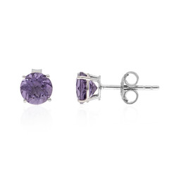 Blueberry Quartz Silver Earrings