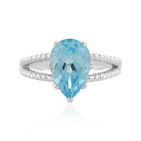 Sky Blue Topaz Silver Ring