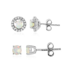 Welo Opal Silver Earrings