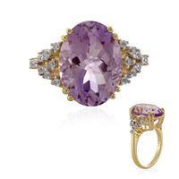 Rose de France Amethyst Silver Ring