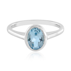 Sky Blue Topaz Silver Ring