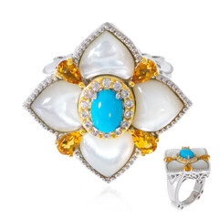 Sleeping Beauty Turquoise Silver Ring (Dallas Prince Designs)
