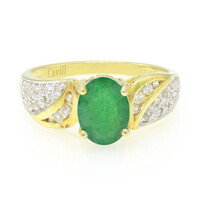 Bahia Emerald Silver Ring
