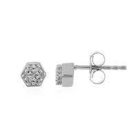 I3 (H) Diamond Silver Earrings