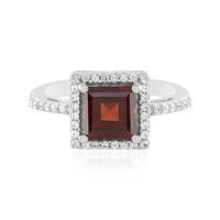 Mozambique Garnet Silver Ring