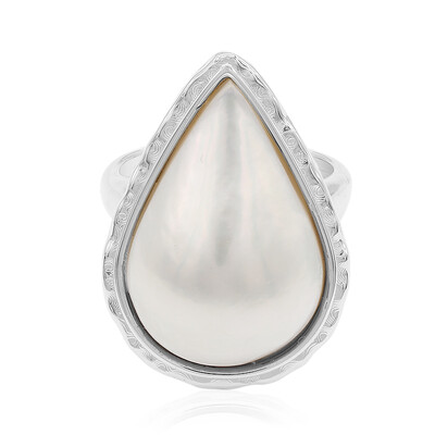 Mabe Pearl Silver Ring (TPC)