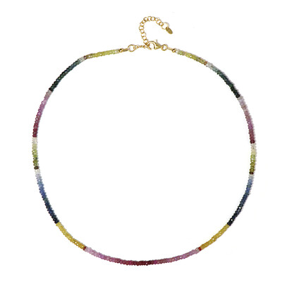 Fancy Sapphire Silver Necklace