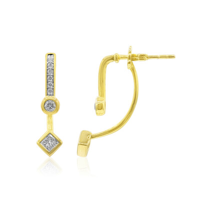 9K SI1 (G) Diamond Gold Earrings (Annette)