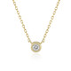 9K Flawless (G) Diamond Gold Necklace (de Melo)