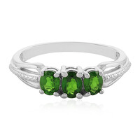 Russian Diopside Silver Ring