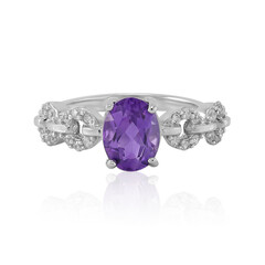 Zambian Amethyst Silver Ring