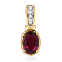 9K Rubellite Gold Pendant (Tenner Diniz)