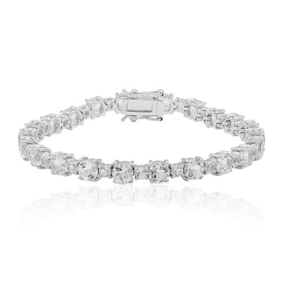 White Topaz Silver Bracelet