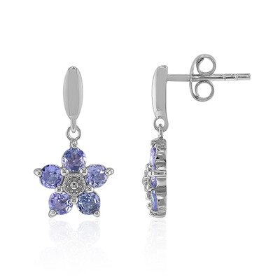 Tanzanite Silver Earrings