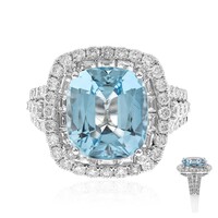 14K AAA Brazilian Aquamarine Gold Ring (CIRARI)
