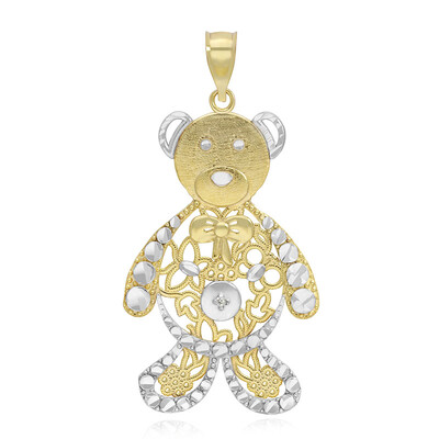 9K PK (I) Diamond Gold Pendant