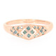Fancy Diamond Silver Ring