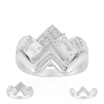 White Topaz Silver Ring (Remy Rotenier)