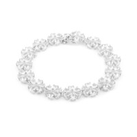 White Topaz Silver Bracelet