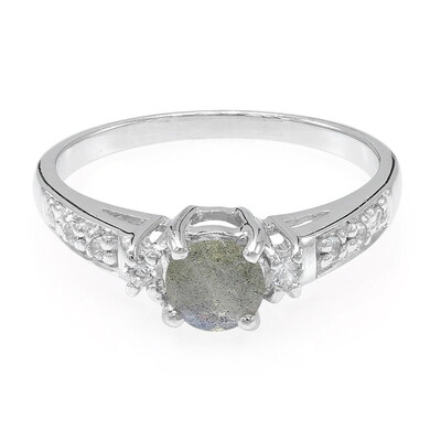 Romanian Spectrolite Silver Ring