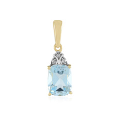 Sky Blue Topaz Silver Pendant