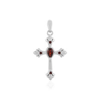 Mozambique Garnet Silver Pendant