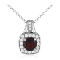 Garnet Silver Necklace