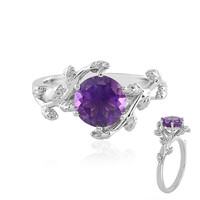 Zambian Amethyst Silver Ring