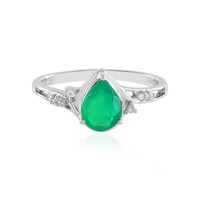 Green Ethopian Opal Silver Ring