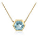 Sky Blue Topaz Silver Necklace