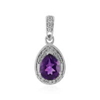 Uruguayan Amethyst Silver Pendant