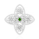 Russian Diopside Silver Ring