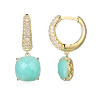 Amazonite Silver Earrings