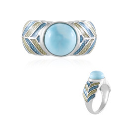 Larimar Silver Ring (Adela Silber)