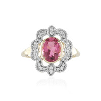9K Brazilian Pink Tourmaline Gold Ring