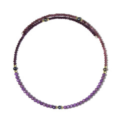 Mozambique Ruby Steel Choker (Riya)