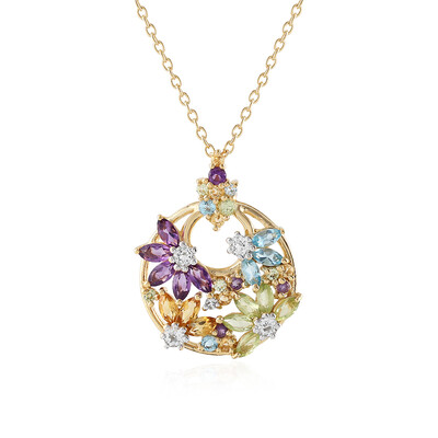 Zambian Amethyst Silver Necklace