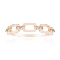 9K SI1 Argyle Rose De France Diamond Gold Ring