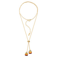 Sunrise Baltic Amber Silver Necklace
