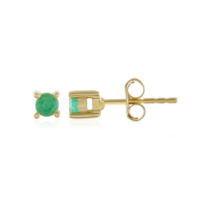 Ethiopian Emerald Silver Earrings