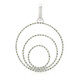 Fancy Diamond Silver Pendant