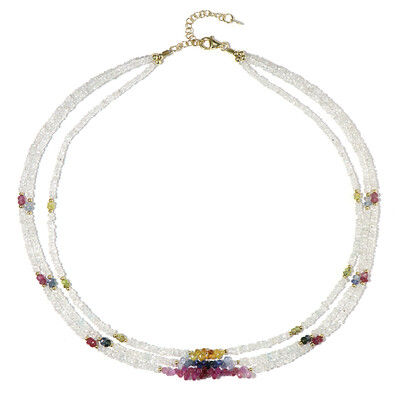White Sapphire Silver Necklace