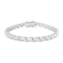 White Topaz Silver Bracelet