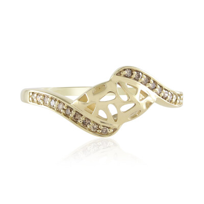 9K I2 Champagne Diamond Gold Ring (Ornaments by de Melo)