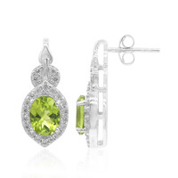Peridot Silver Earrings