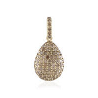 9K I2 Champagne Diamond Gold Pendant (de Melo)