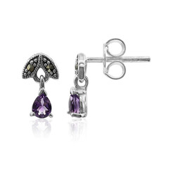 Amethyst Silver Earrings