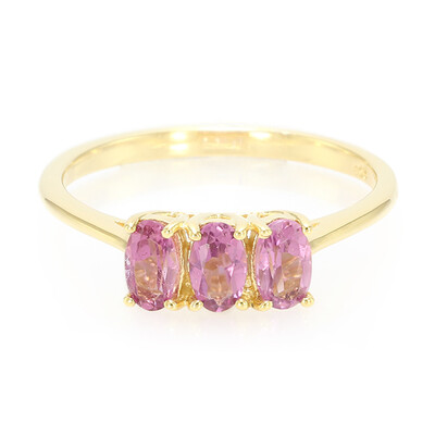 Pink Cuprian Tourmaline Silver Ring