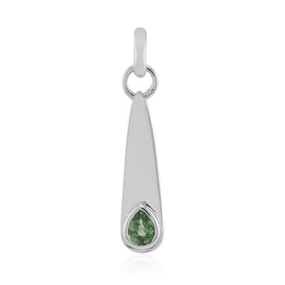 Tulear Green Sapphire Silver Pendant (Pallanova)