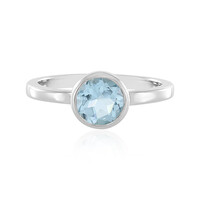 Sky Blue Topaz Silver Ring